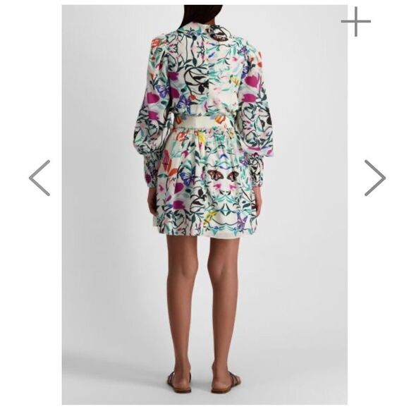 Elliatt Seabreeze floral mini belted dress small s - Picture 2 of 10